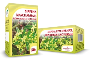 МАРЕНА красильная, корневище с корнями
